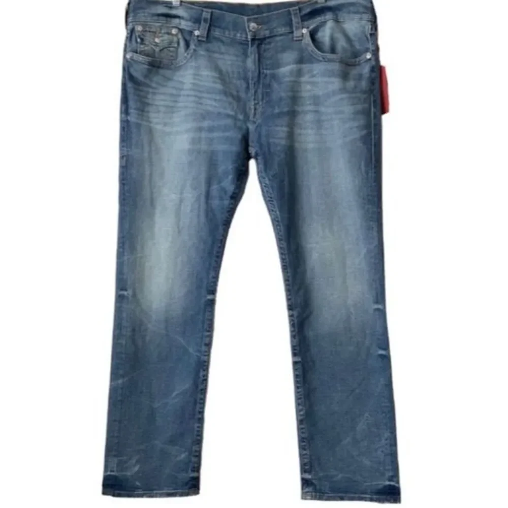 True Religion Blue Flap Pocket Skinny Leg Jeans Men 46
